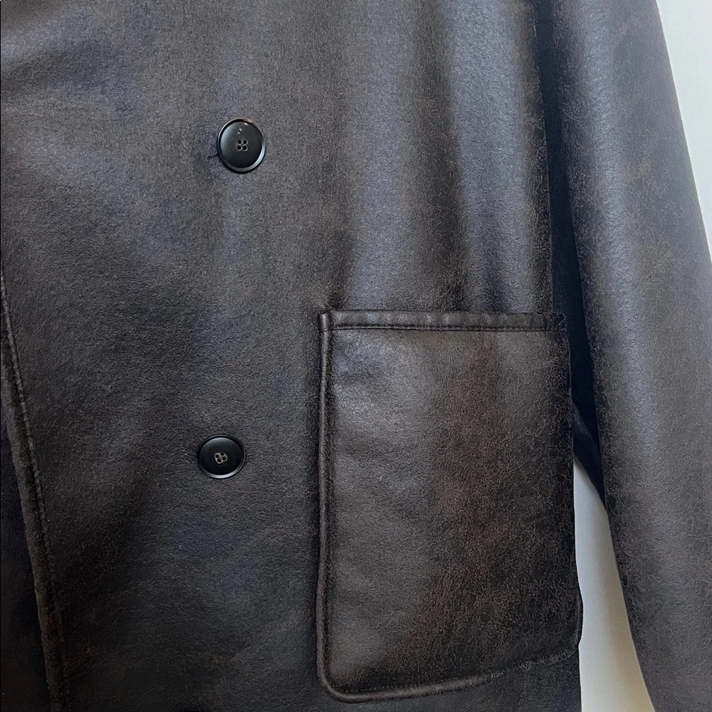 Zara Brown Fleece Jacket - Picture 5 of 5